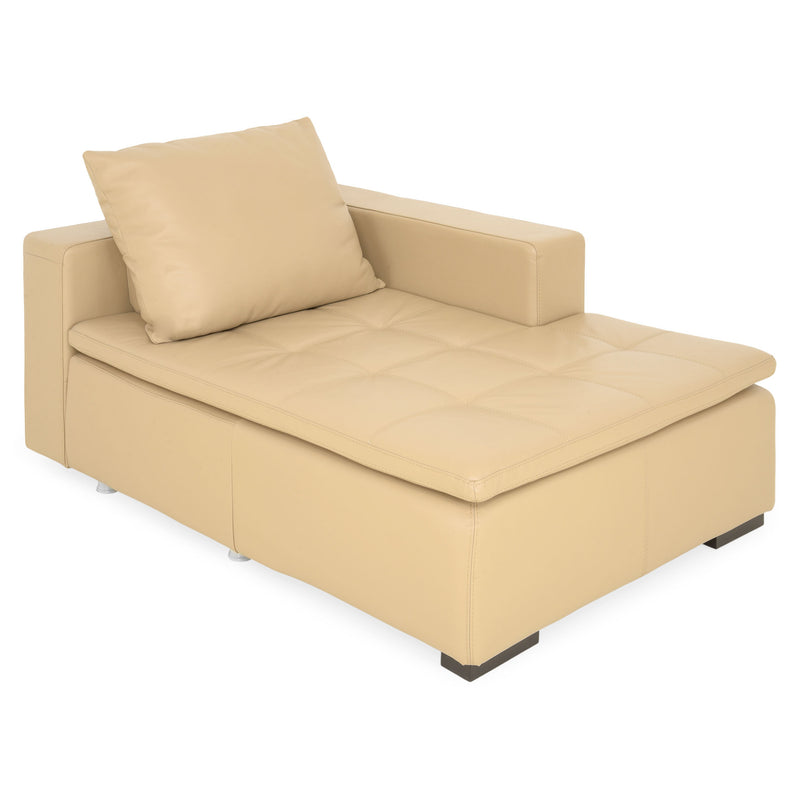 CONCEPT Colțar cu șezlong stânga/dreapta, element pătrat, piele