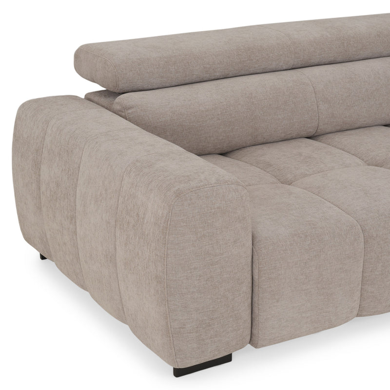 FILLIPAColțar extensibil, șezlong stânga/dreapta, stofă