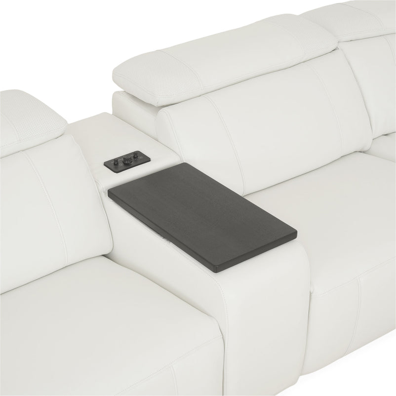 CINECITTA Colțar șezlong stânga/dreapta, 2 reclinere electrice, mecanism tetieră, USB, sistem sunet, piele