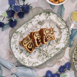 ADELAIDE Platou servire, porțelan, L.35cm