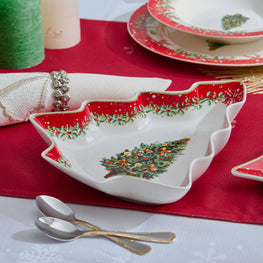 MAGIC CHRISTMAS Platou servire, porțelan, L.27cm
