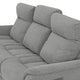 BARTON Canapea 3 locuri, 2 reclinere electrice, stofă