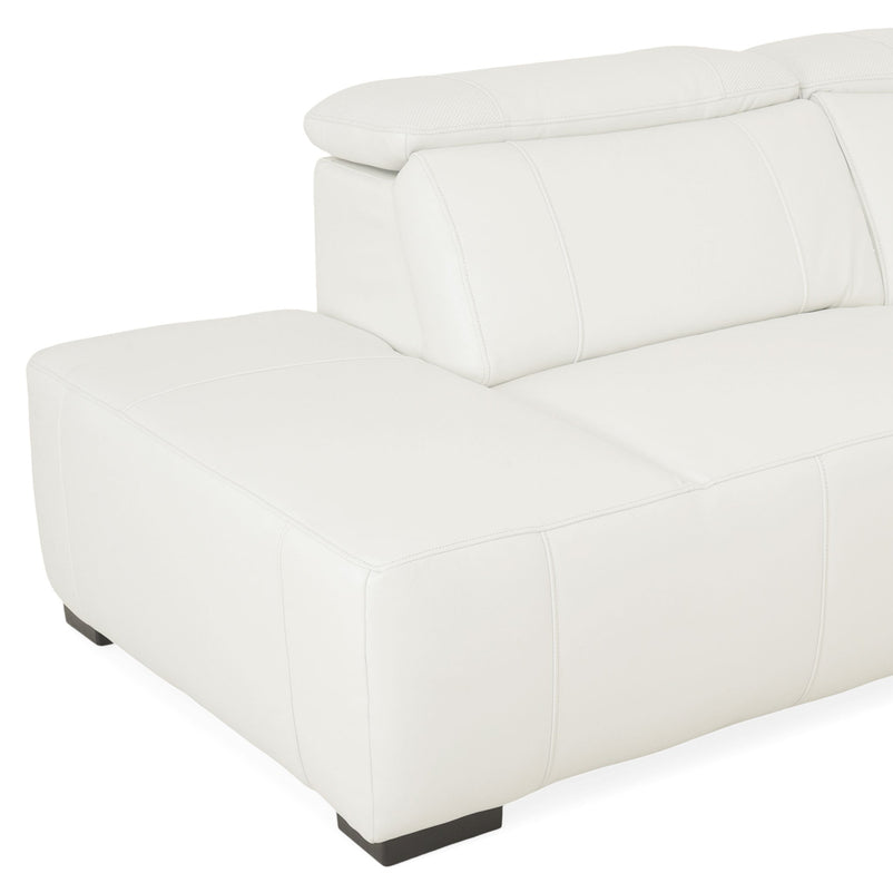 CINECITTA Colțar șezlong stânga/dreapta, 2 reclinere electrice, mecanism tetieră, USB, sistem sunet, piele