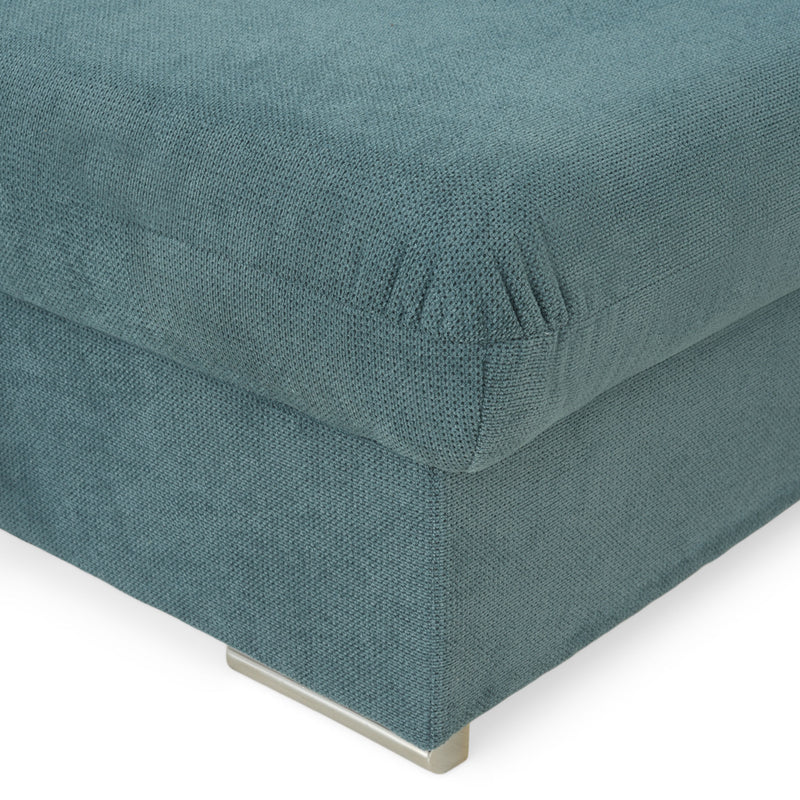 CELIA Canapea extensibilă, șezlong stânga/dreapta, spațiu depozitare, stofă