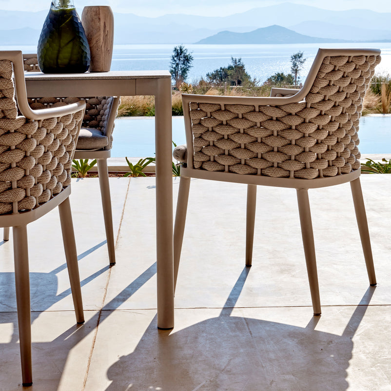 CALOOCAN Set mobilier terasă/grădină, 2 scaune