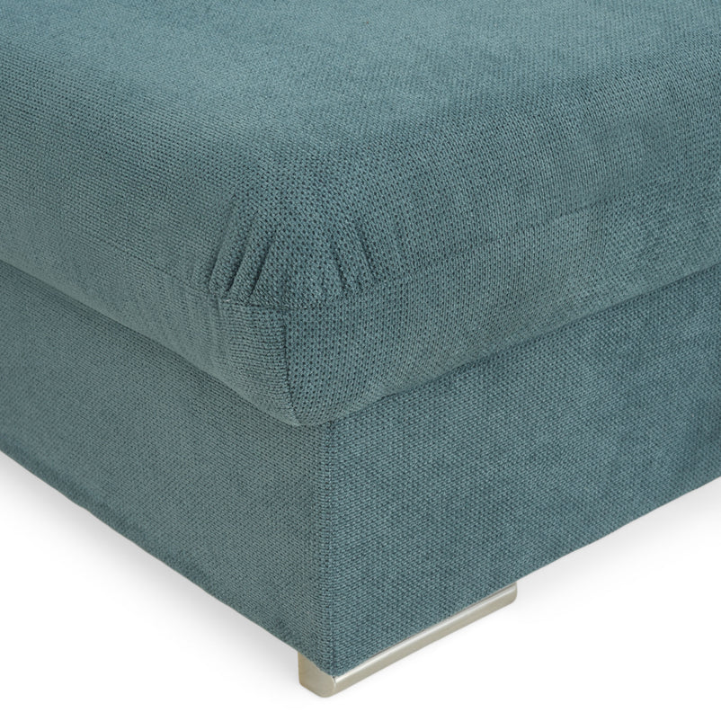 CELIA Canapea extensibilă, șezlong stânga/dreapta, spațiu depozitare, stofă