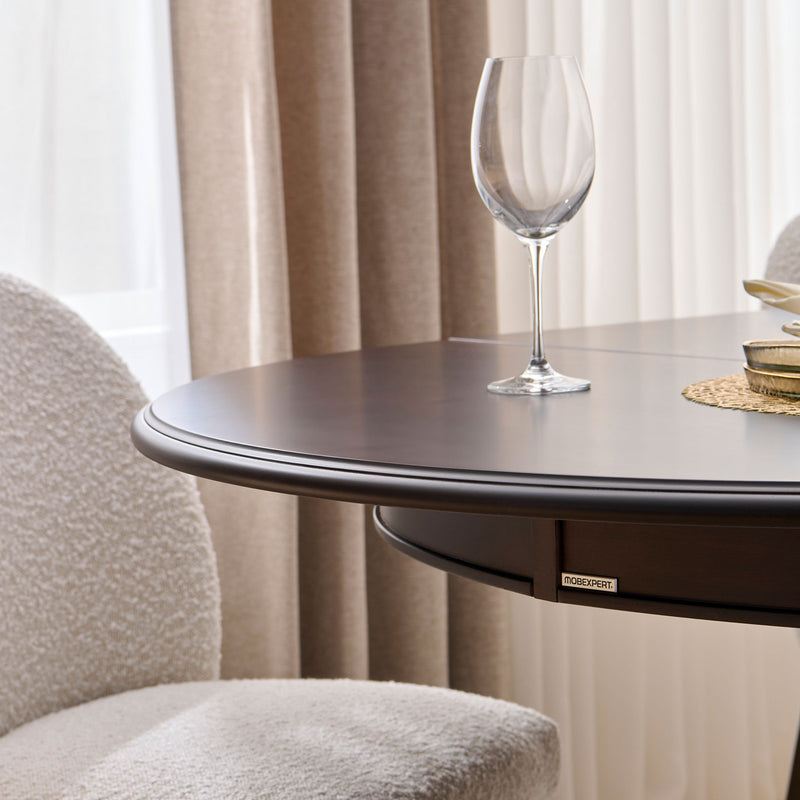 CHOCOLATE Masă rotundă extensibilă cu picior