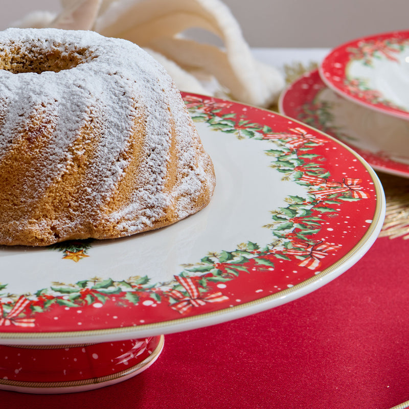 MAGIC CHRISTMAS Platou tort, porțelan, D.32cm