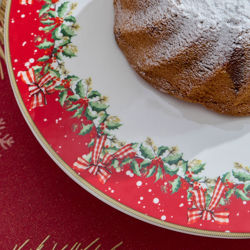 MAGIC CHRISTMAS Platou tort, porțelan, D.32cm