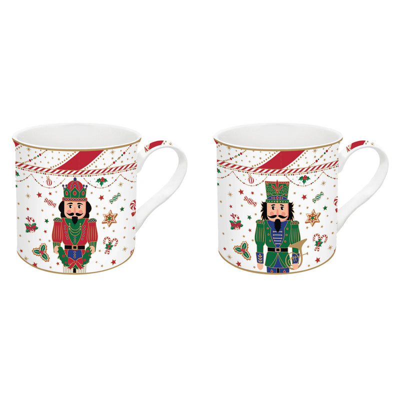 NUTCRACKER TWIST Set 2 căni, porțelan, 300ml