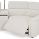 ADDISON Colțar, 2 reclinerele electrice, lampă, încărcare USB, stofă