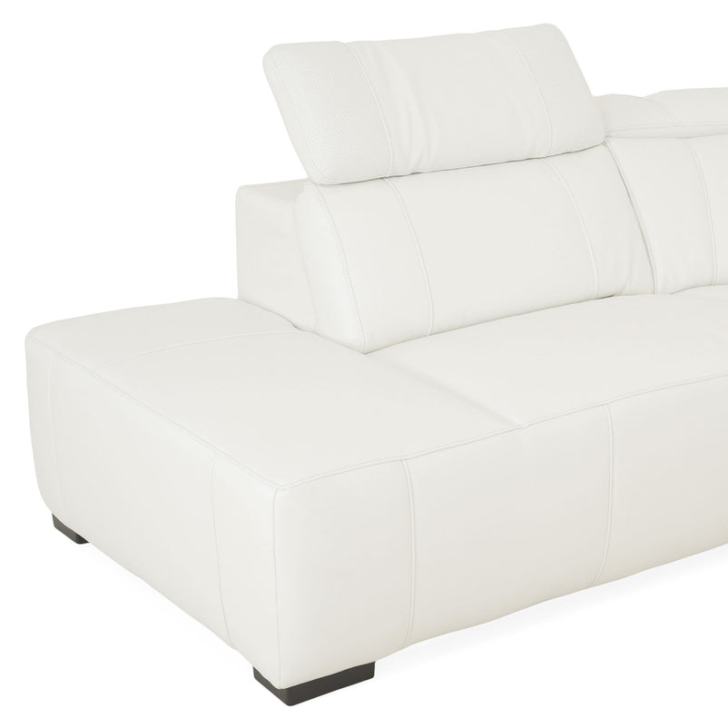 CINECITTA Colțar șezlong stânga/dreapta, 2 reclinere electrice, mecanism tetieră, USB, sistem sunet, piele