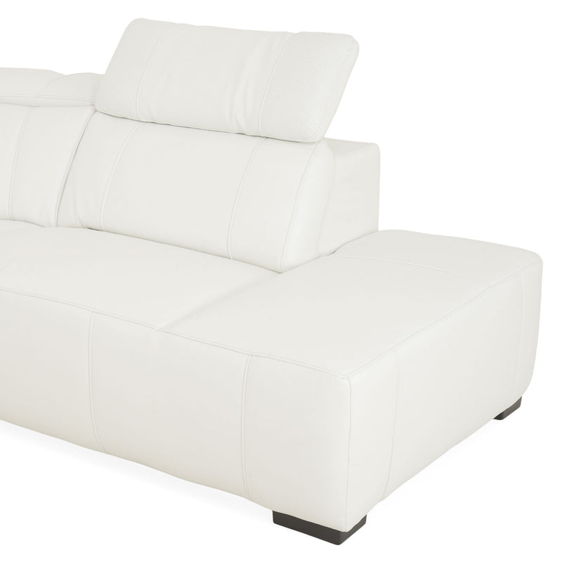 CINECITTA Colțar șezlong stânga/dreapta, 2 reclinere electrice, mecanism tetieră, USB, sistem sunet, piele