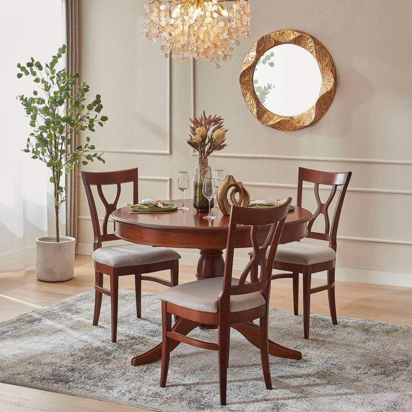 LOUIS PHILLIPE Masă rotundă extensibilă cu picior