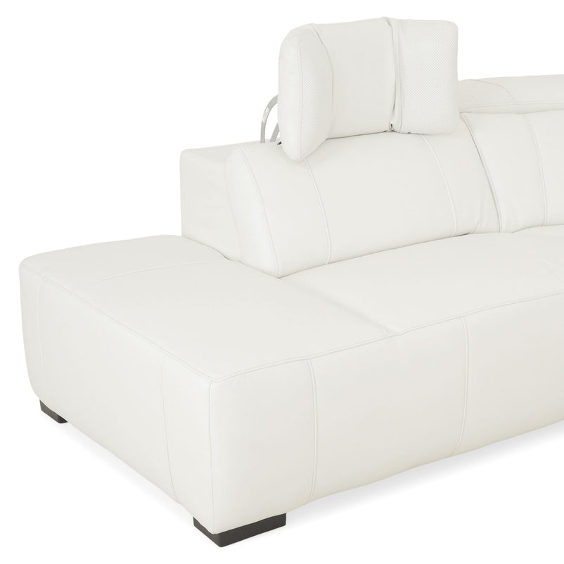 CINECITTA Colțar șezlong stânga/dreapta, 2 reclinere electrice, mecanism tetieră, USB, sistem sunet, piele