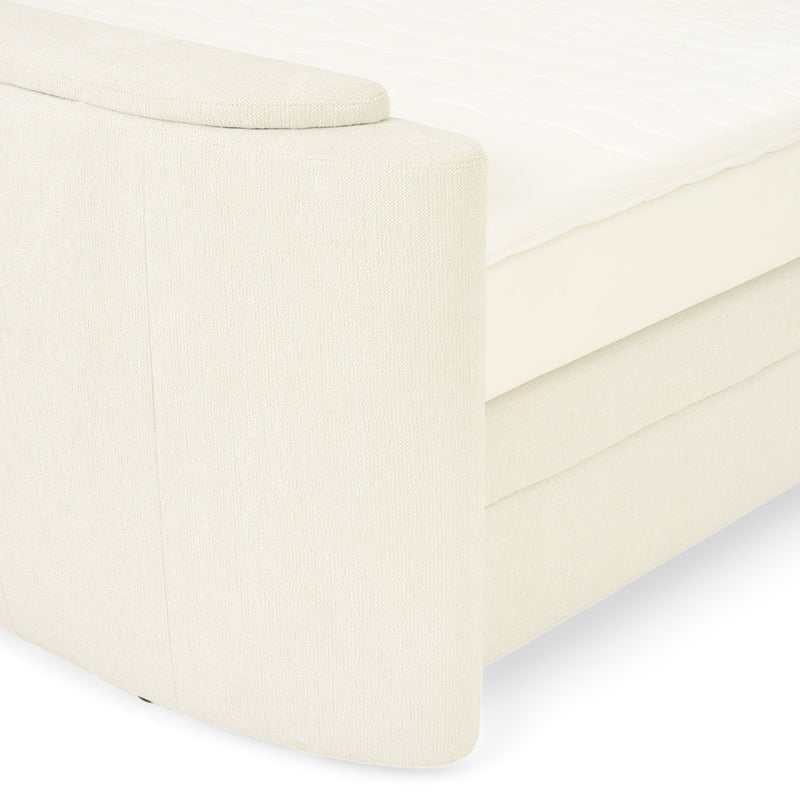 THANI Pat tapițat, 180x200cm, electric, boxspring, spațiu depozitare, saltea, spațiu TV incluse