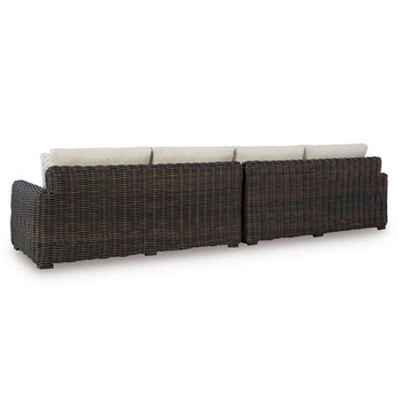 KIMORA Set mobilier terasă/grădină, colțar 4 piese, fotoliu și 2 măsuțe