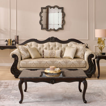WINDSOR Canapea 3 locuri, 5 perne decorative incluse, stofă
