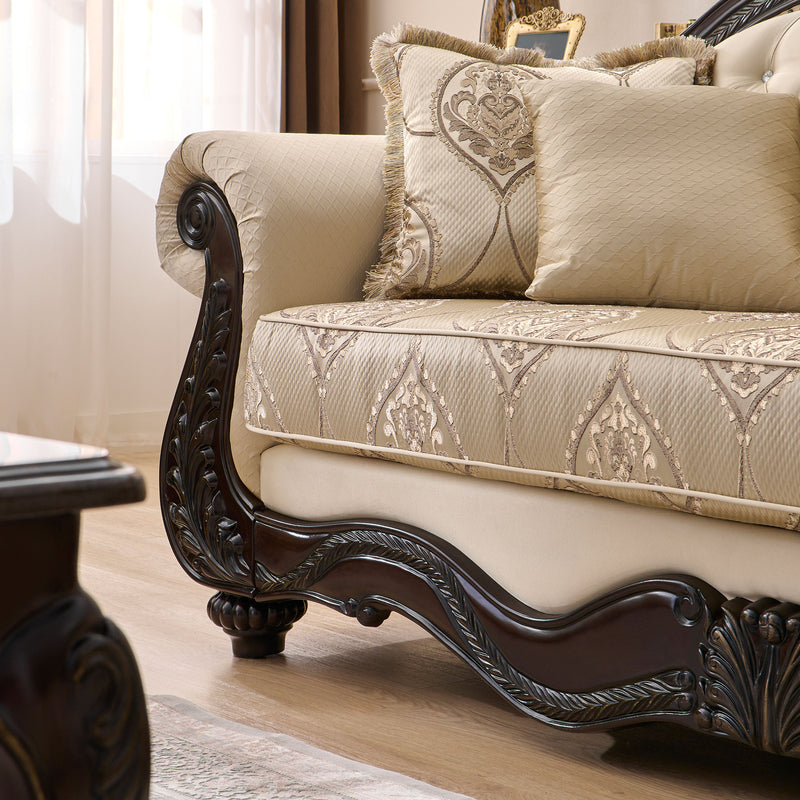 WINDSOR Canapea 3 locuri, 5 perne decorative incluse, stofă