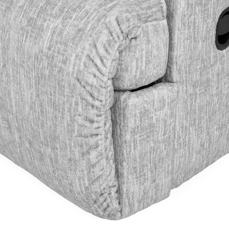 DERBY Canapea 3 locuri cu 2 reclinere manuale, stofă