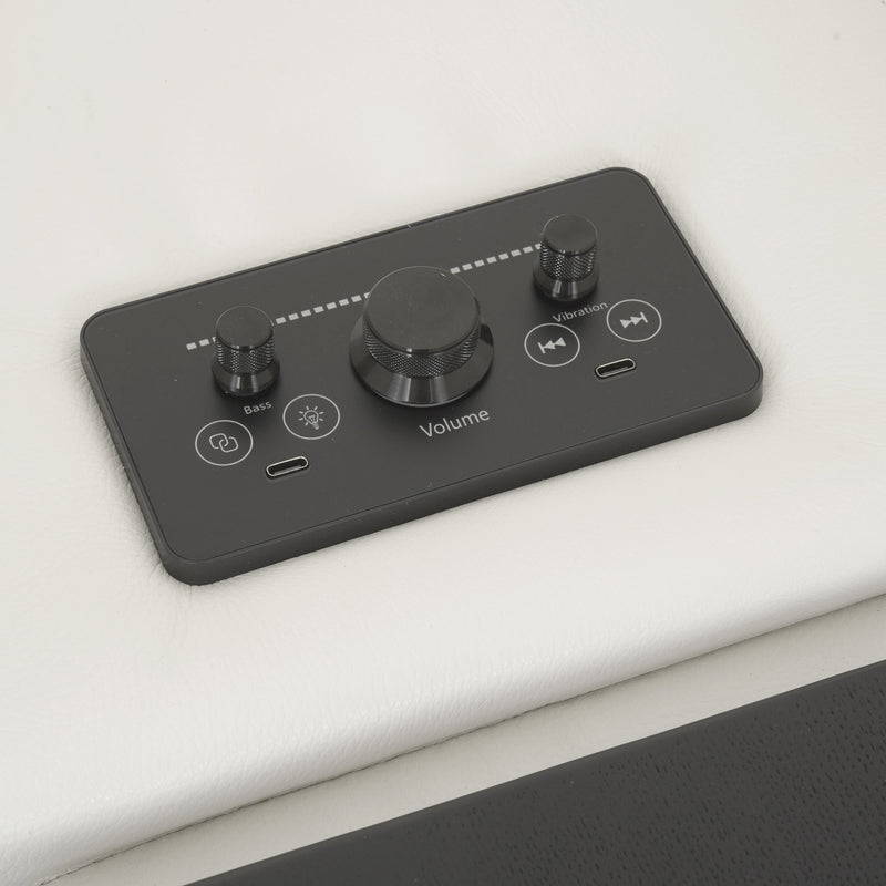 CINECITTA Colțar șezlong stânga/dreapta, 2 reclinere electrice, mecanism tetieră, USB, sistem sunet, piele