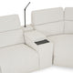 ADDISON Colțar, 2 reclinerele electrice, lampă, încărcare USB, stofă
