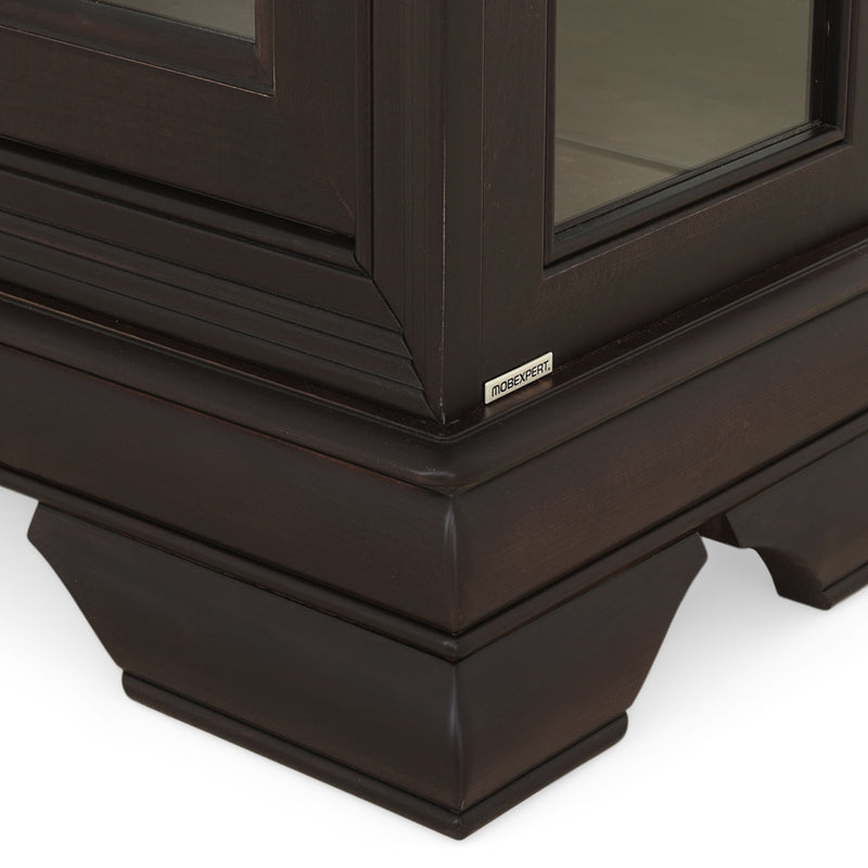 CHOCOLATE Vitrină 2 uși, LED inclus