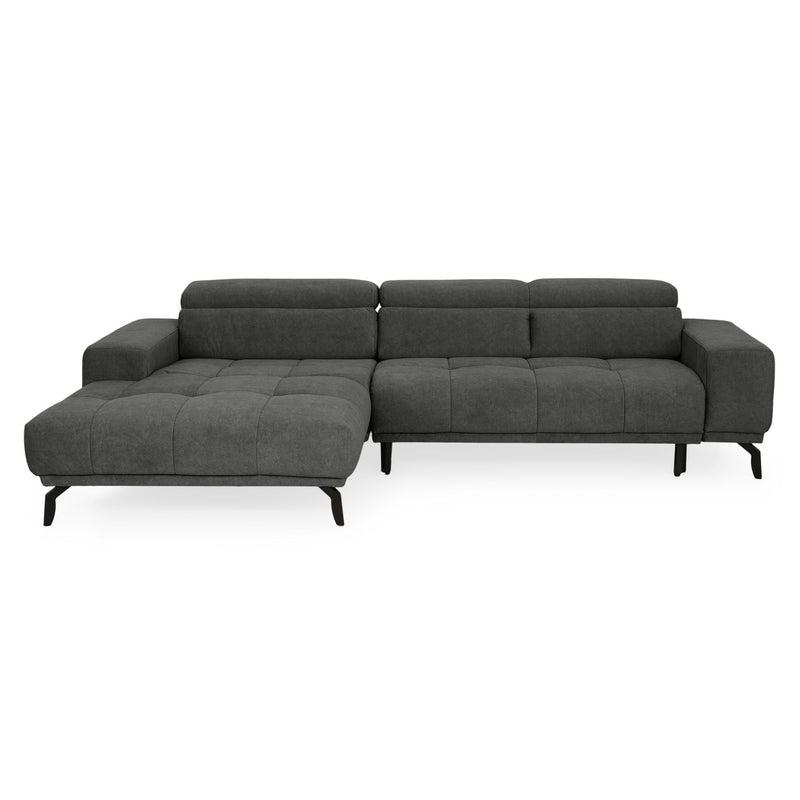 MALTA Colțar extensibil șezut culisant cu șezlong stânga/dreapta, mecanism tetiere, stofă