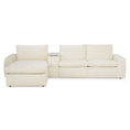 NEW JERSEY Colțar cu șezlong electric stânga/dreapta, 1 recliner electric, tetiere reglabile, USB, consolă depozitare, stofă de la Mobexpert
