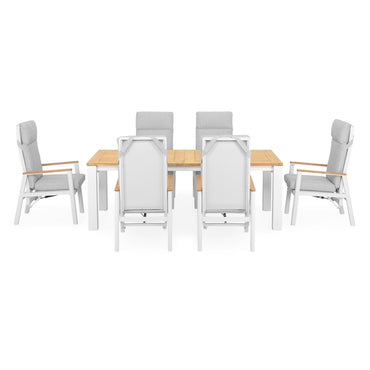 CLAY/VALDIVIA Set mobilier terasă/grădină, 6 scaune și masă