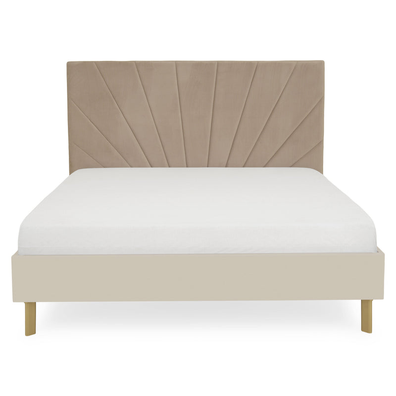 RING Pat cu tăblie tapițată, 160x200cm, somieră inclusă