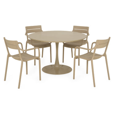 PLEZURO/CRUSOE Set mobilier terasă/grădină, 4 scaune și masă