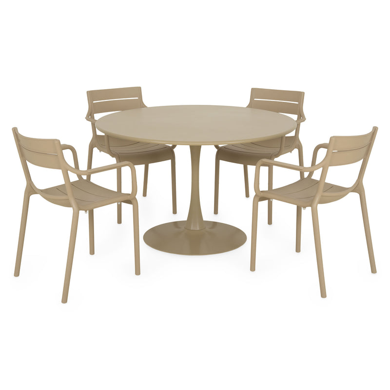 PLEZURO/CRUSOE Set mobilier terasă/grădină, 4 scaune și masă