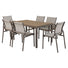 PARMA Set mobilier terasă/grădină, 6 scaune și masă
