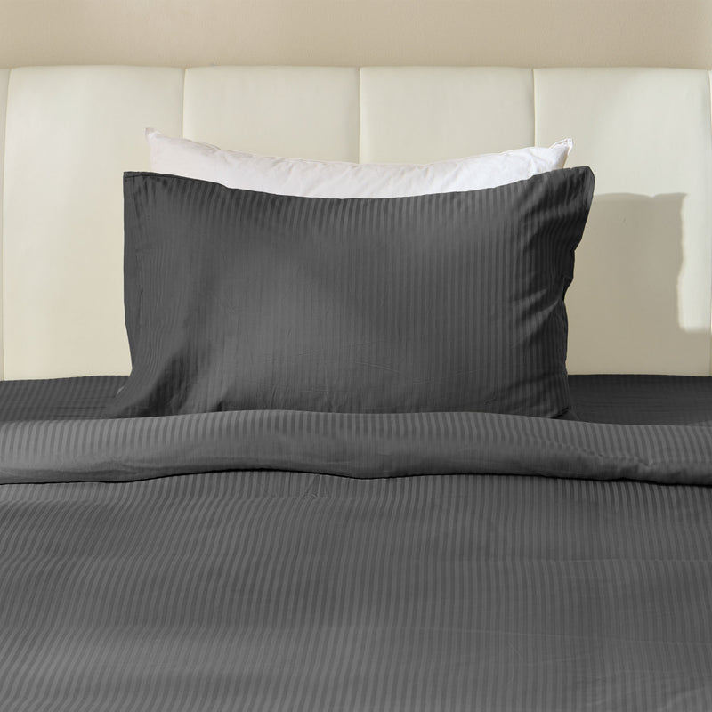 SATIN STRIPE Set așternut 3 piese, 140x220cm