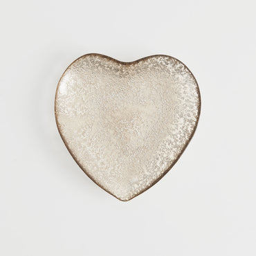 HEART Platou, sticlă, D.22cm