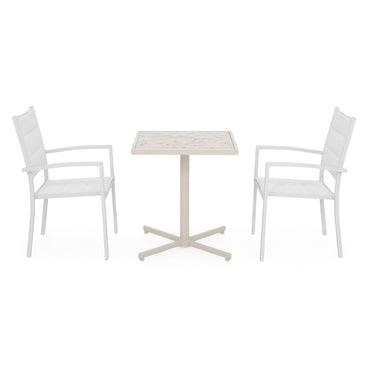MOCHA/DRESDEN Set mobilier terasă/grădină, 2 scaune și masă