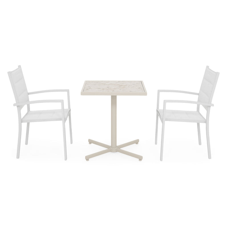 MOCHA/DRESDEN Set mobilier terasă/grădină, 2 scaune și masă