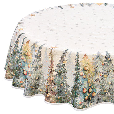 DECORATED TREES Față de masă, D.165cm