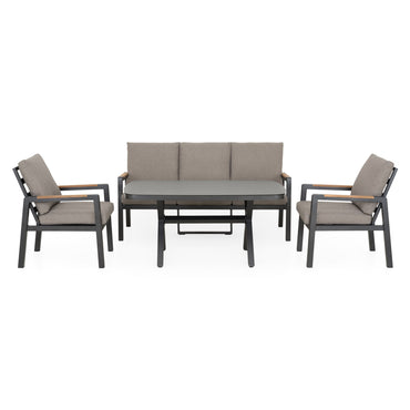 TREINTA Set mobilier terasă/grădină, canapea, 2 scaune și măsuță