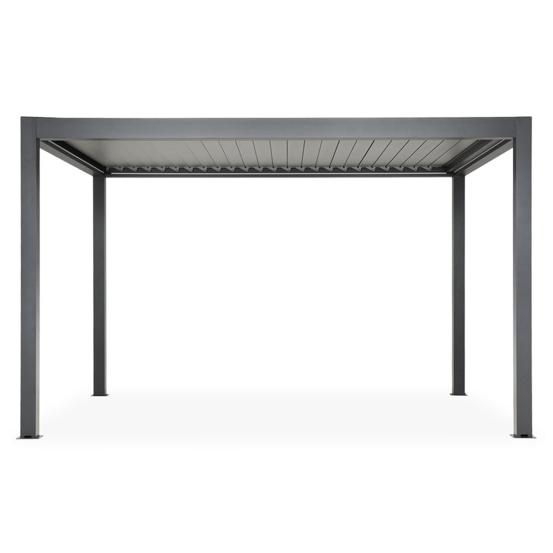 ROSARIO Pergolă bioclimatică motorizată cu acoperiș retractabil