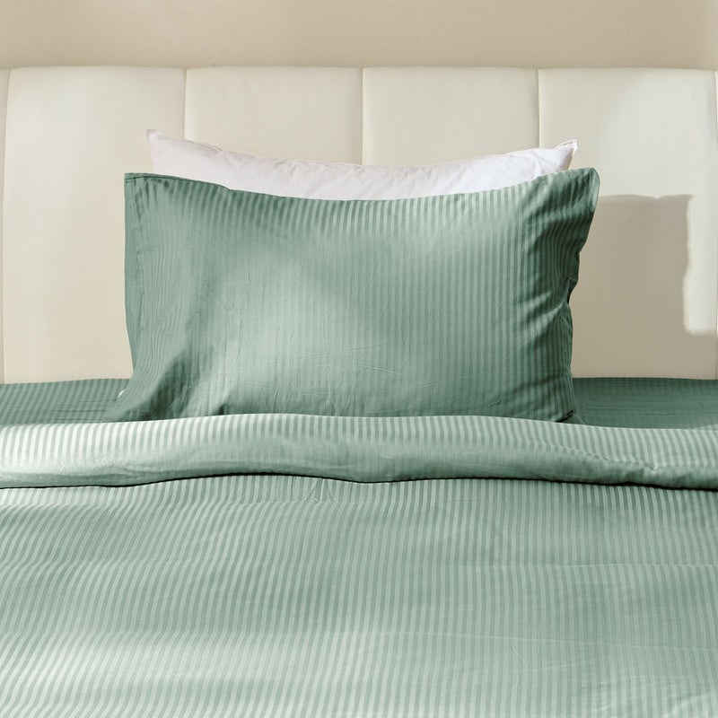 SATIN STRIPE Set așternut 3 piese, 140x220cm