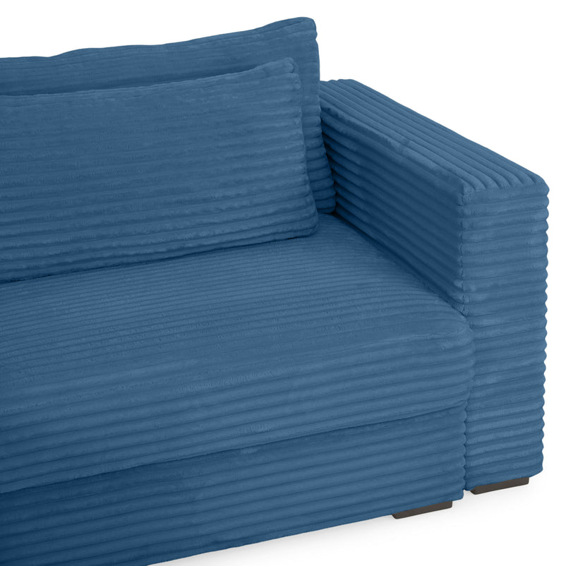 ERDING Colțar extensibil, șezlong stânga/dreapta, ladă depozitare inclusă, stofă