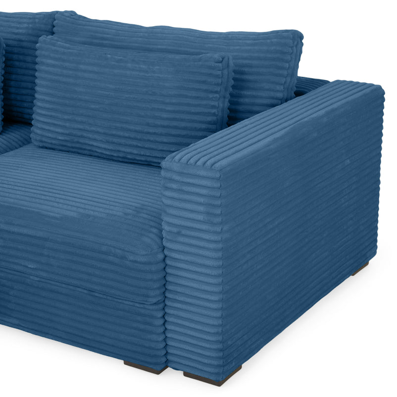 ERDING Colțar extensibil, șezlong stânga/dreapta, ladă depozitare inclusă, stofă