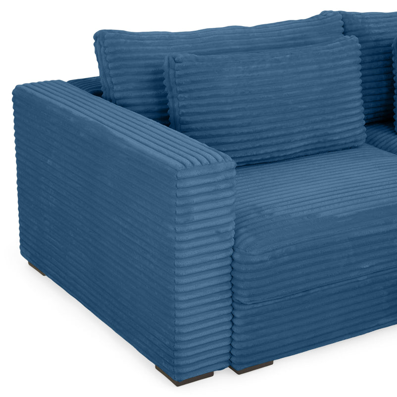 ERDING Colțar extensibil, șezlong stânga/dreapta, ladă depozitare inclusă, stofă