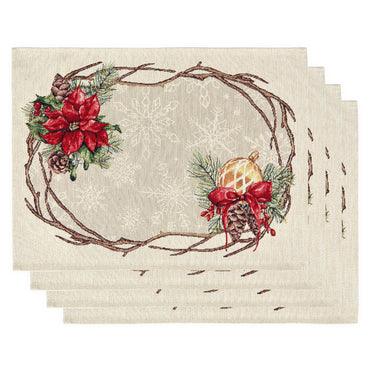 NOEL Set 4 suporturi farfurie