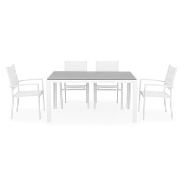 ENCORE/DRESDEN Set mobilier terasă/grădină, 4 scaune și masă