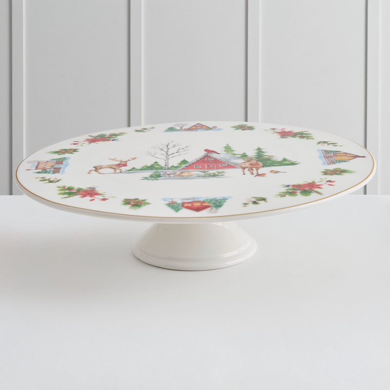 WONDERLAND Platou tort, porțelan, D.32cm