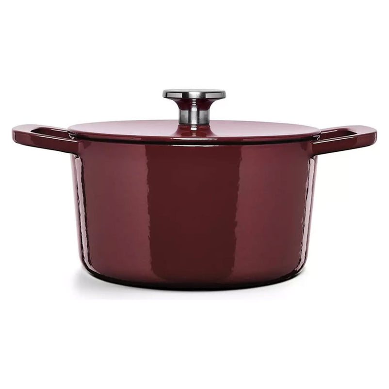 MOMENTS Oală cu mânere și capac, fontă, D.24cm