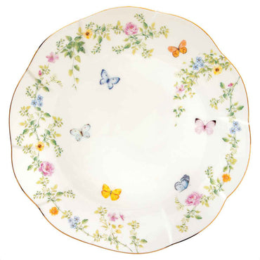 DANCING BUTTERFLIES Farfurie fel principal, porțelan, D.27 cm
